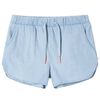 Barneshorts myk denimbl&aring; 92