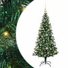 vidaXL Kunstig Forh&aring;ndsopplyst Juletre gr&oslash;nn 120 cm PVC og metall