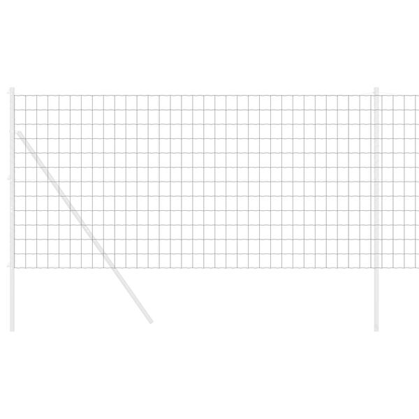 vidaXL Euro gjerde Grå 1.4 x 10 m PVC-belagt jern