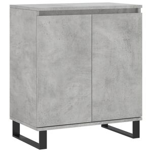 vidaXL Skjenk betonggr&aring; 60x35x70 cm konstruert tre