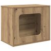 vidaXL Katt Hus Artisan eik 51 x 30 x 42,5 cm Konstruert tre