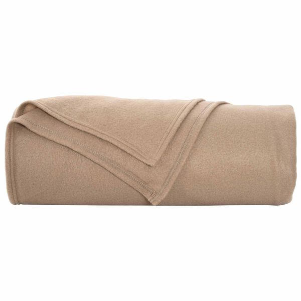 vidaXL Kastteppe Kamel 280 x 210 cm Fleece