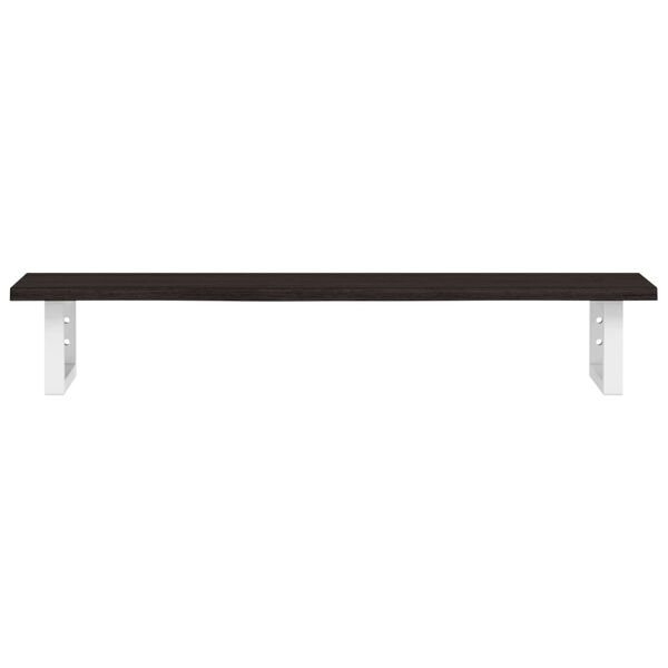 vidaXL Servanthylle veggmontert st&aring;l og heltre eik