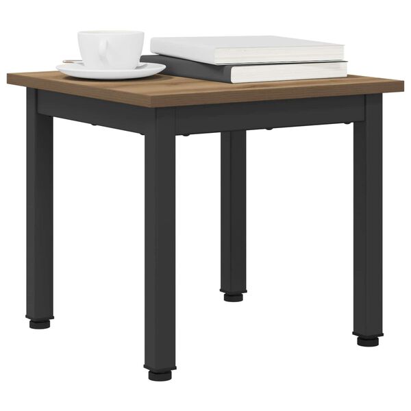 vidaXL Kaffebord Kunstnerisk Eik 40 x 40 x 36 cm Konstruert tre