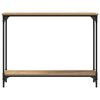 vidaXL Konsollbord Artisan Eik 100 x 22,5 x 75 cm Konstruert tre