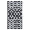 vidaXL Uteteppe ARAKIL svart 190x290 cm PP