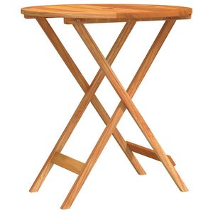 vidaXL Sammenleggbart hagebord &Oslash;60x75 cm heltre eukalyptus