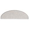 vidaXL Selvklebende trappematter sisal 30 stk 65x21x4 cm platina