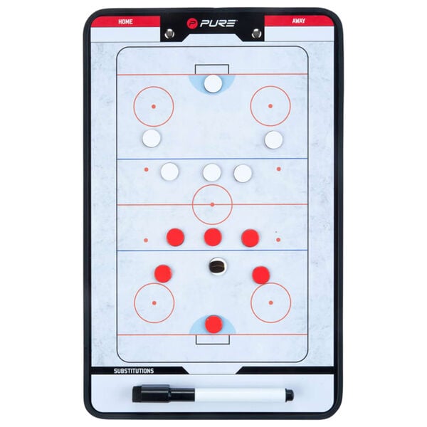 Pure2Improve Dobbeltsidet trenertavle ishockey 35x22 cm P2I100640