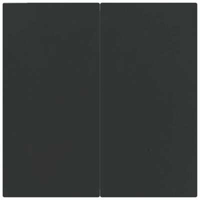 vidaXL Hagespisegruppe 5 deler grå og svart polyrotting og stål
