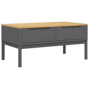 vidaXL Salongbord FLORO gr&aring; 99x55,5x45 cm heltre furu