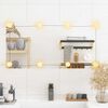 vidaXL Veggspeil med LED-lys 40x80 cm glass rektangel