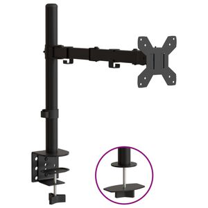 vidaXL Skjermfeste svart st&aring;l VESA 75/100 mm
