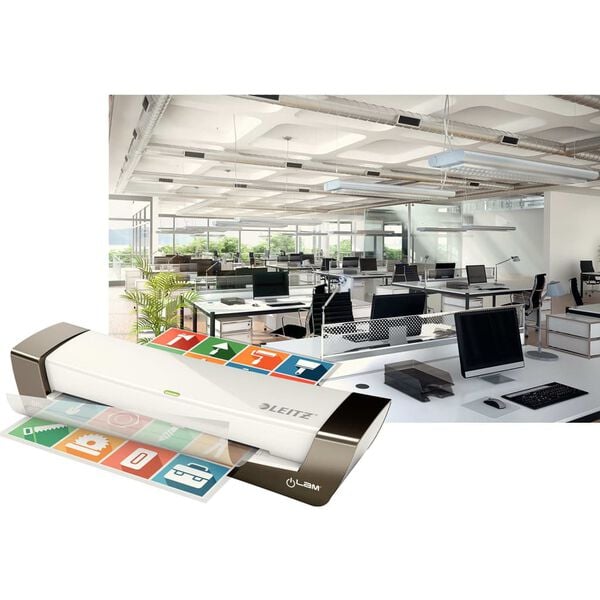 Leitz Lamineringsmaskin ILAM Office A4 s&oslash;lv
