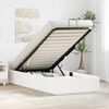 vidaXL Ottoman sengeramme med lagring Hvit 80 x 200 cm Massiv furu
