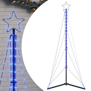 vidaXL LED Juletre 363 LEDs Bl&aring; 182 cm