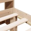 vidaXL Seng med bokhylle uten madrass 75x190 cm heltre furu