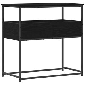 vidaXL Konsollbord Svart Eik 75 x 40 x 75 cm Konstruert tre