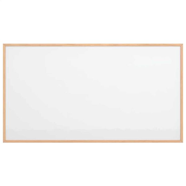 vidaXL Magnetisk whiteboardtavle med ramme i heltre furu 100x55 cm