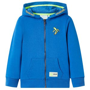 Hettegenser for barn med glidel&aring;s bl&aring; 92