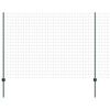 vidaXL Euro gjerdet med stolpe 10 x 1,5 m PVC-belagt st&aring;l Gr&oslash;nn Mesh