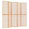 vidaXL Sammenleggbar romdeler 5 paneler japansk stil 200x170 cm svart