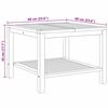 vidaXL Kaffebord Brun 60 x 60 x 45 cm Heltre teak