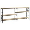 vidaXL Konsollbord sonoma eik 180x29x76,5 cm konstruert tre