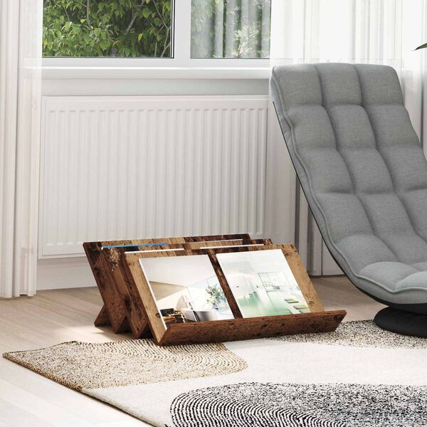 vidaXL Magasinreol Gammelt tre 65 x 53 x 28,5 cm Konstruert tre