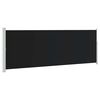 vidaXL Uttrekkbar sidemarkise 160 x 500 cm svart