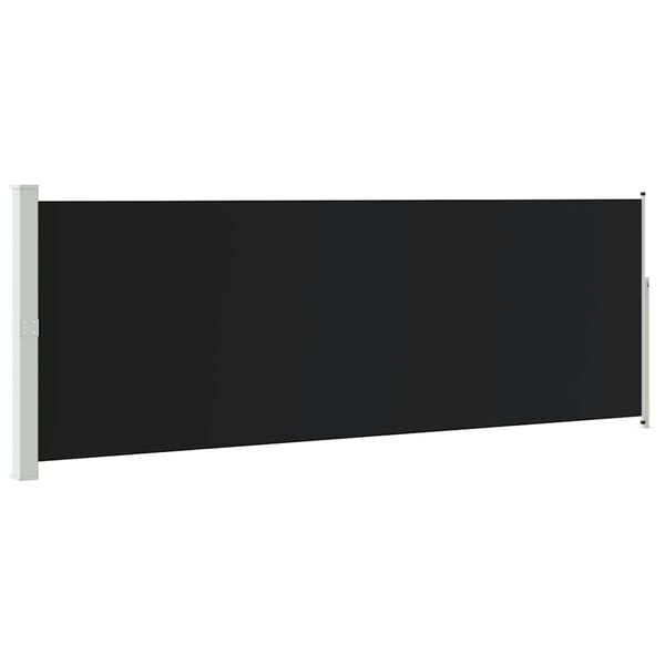 vidaXL Uttrekkbar sidemarkise 160 x 500 cm svart