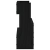 vidaXL Veggmonterte skohyller 2 stk svart 59x9x23 cm heltre furu