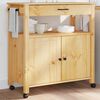 vidaXL Kj&oslash;kkenvogn MONZA 84x40x88,5 cm heltre furu