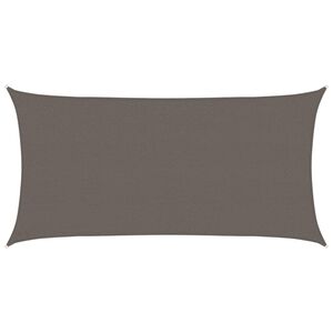 vidaXL Solseil 160 g/m&sup2; antrasitt 2,5x5 m HDPE