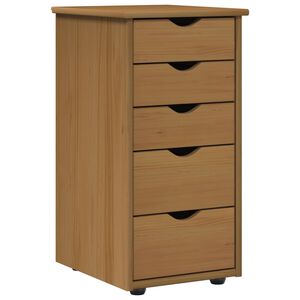 vidaXL Kabinett Honning brun 34 x 39 x 61,5 cm Massiv furu