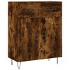 vidaXL Highboard r&oslash;kt eik 69,5x34x180 cm konstruert tre