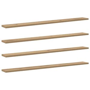 vidaXL Bokhyllebrett 3 niv&aring;er 4 stk. 100 x 10 x 1,5 cm Konstruert tre