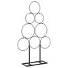vidaXL Metall juletre KUOPIO 60 cm St&aring;l Svart