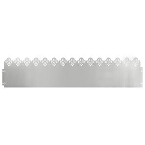 vidaXL Plenkanter 10 stk. 103 x 0,05 x 22 cm Galvanisert st&aring;l S&oslash;lv