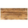 vidaXL Bordplate 140x60x3,8 cm naturlig kant grovt heltre mangotre