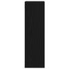 vidaXL Vegghyller 2 pcs Svart eik 50 x 15 x 85 cm Konstruert tre