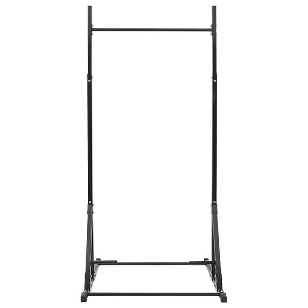 vidaXL Pull-Up Bar Stasjon Svart 101 x 102 x 235 cm Pulverlakkert stål