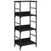 vidaXL Bokhylle svart 50x33x117,5 cm konstruert tre