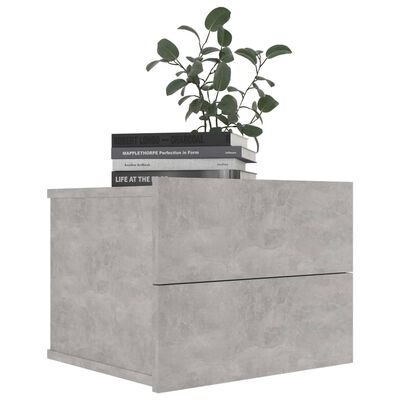 vidaXL Nattbord betonggrå 40x30x30 cm sponplate