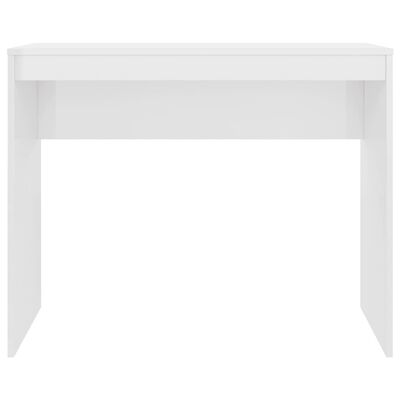 vidaXL Skrivebord høyglans hvit 90x40x72 cm konstruert tre