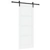 vidaXL Skyved&oslash;r 83 x 211 cm Konstruert tre Hvit og svart