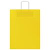 vidaXL Papirposer 50 stk med h&aring;ndtak gul 32x12x42 cm