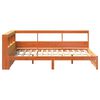 vidaXL Bokhylle Seng 2 pcs Vokset Brun 200 x 140 cm Massiv furu
