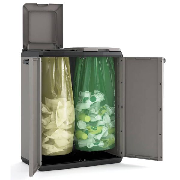 Keter Kildesorteringsskap Split Basic grå og svart 85 cm