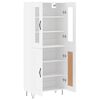 vidaXL Highboard hvit 69,5x34x180 cm konstruert tre